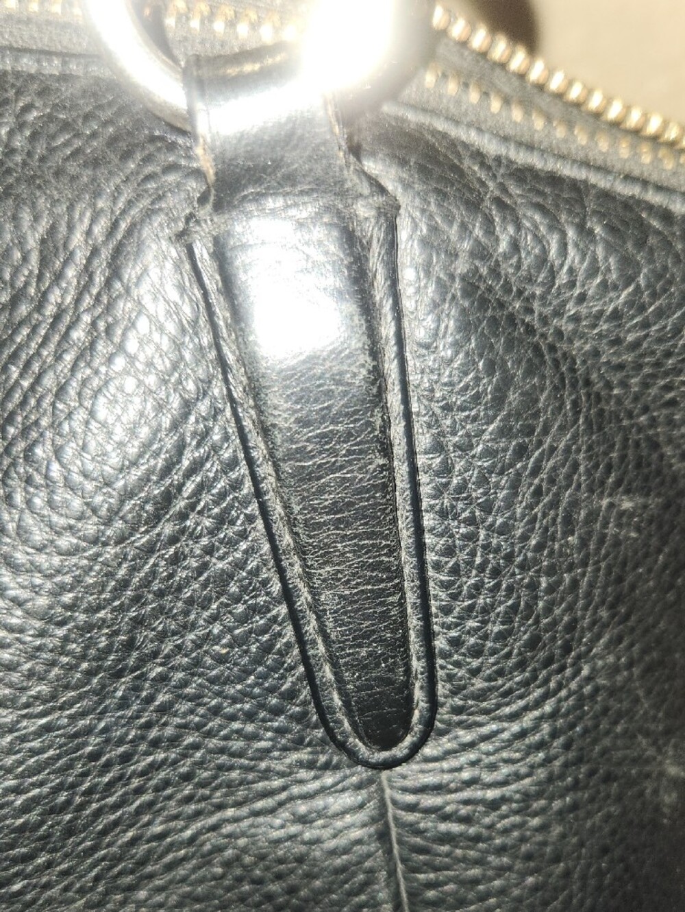 Coach Kelsey Black Pebbled Leather Tote with Gold Accents - Picture 12 of 12